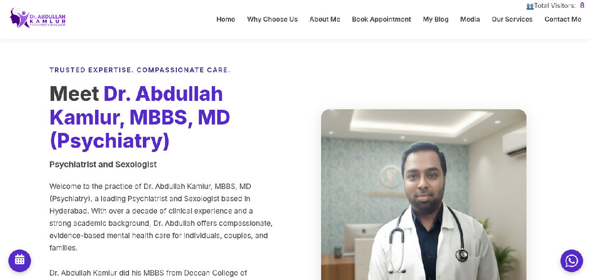 Homepage of drabdullahkamlur.com